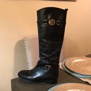 Authentic Tory Burch riding boots black